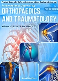 International Journal of Orthopaedics and Traumatology Cover Page